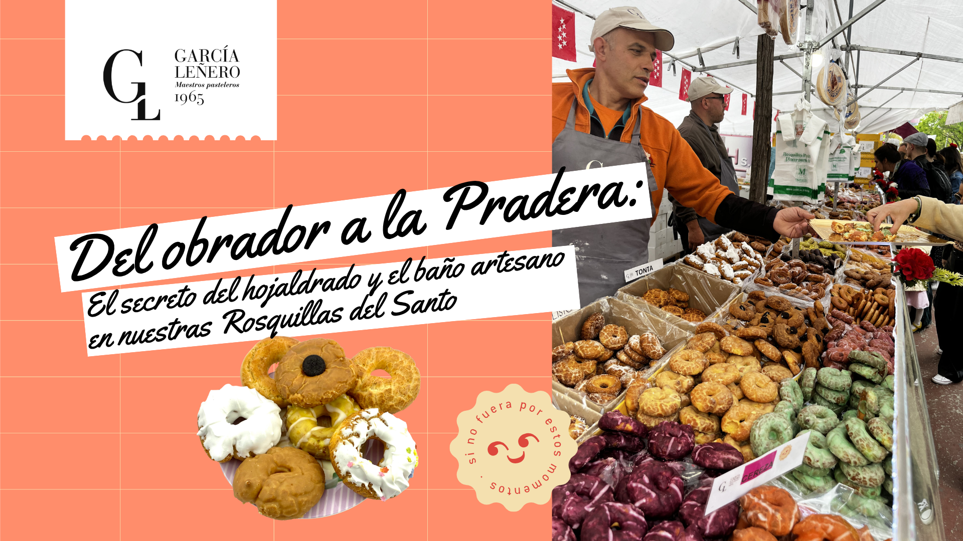 Variedad de Rosquillas del Santo tradicionales: Tontas, Listas y Santa Clara de García Leñero.