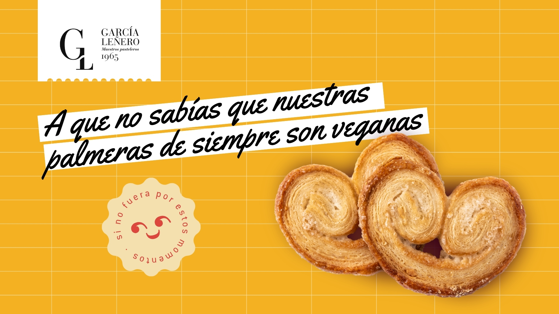 palmeras veganas de hojaldre García Leñero
